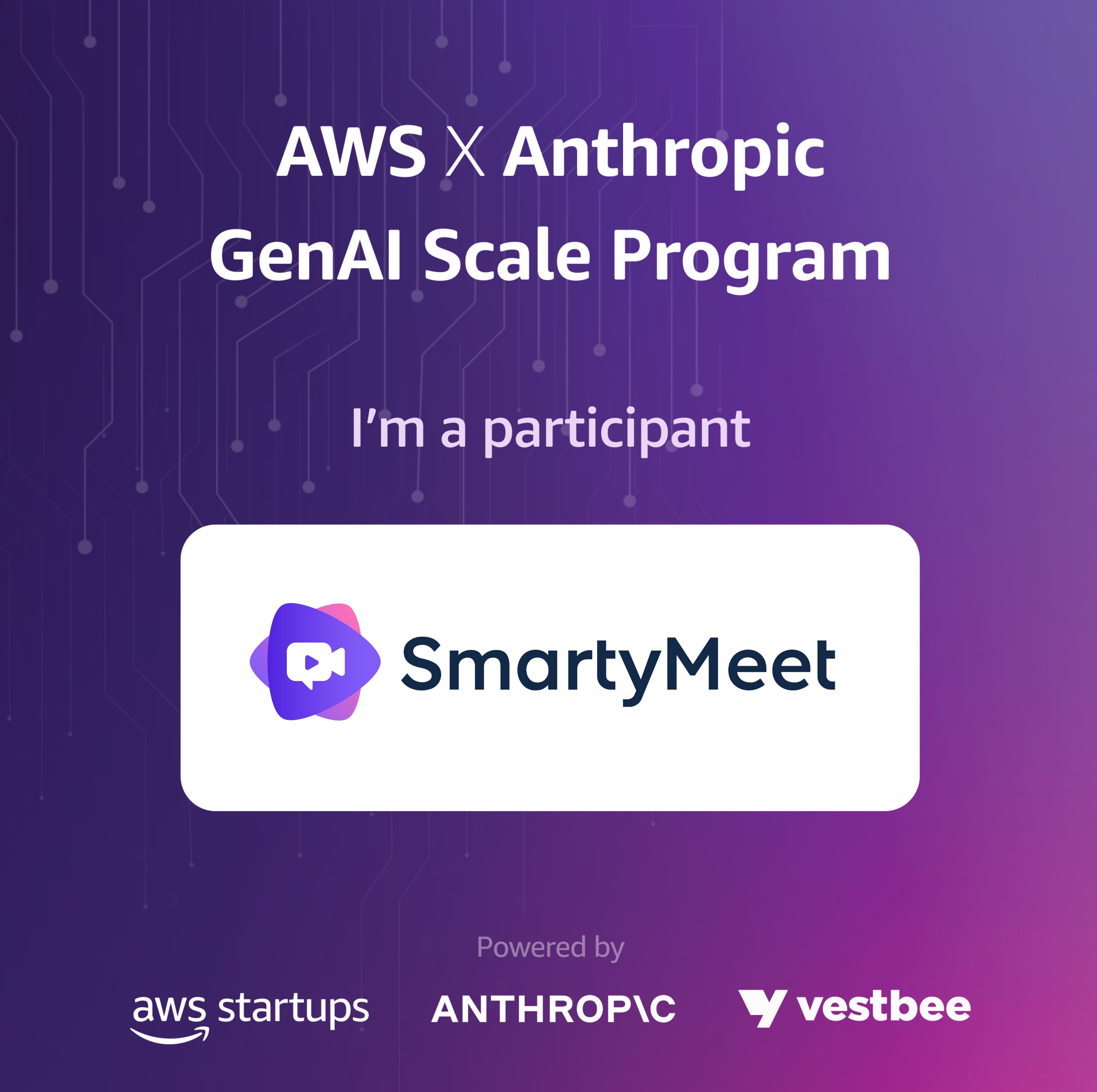 SmartyMeet's Journey with AWS and Anthropic GenAI Scale Program